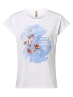 Koszulki i topy damskie - soyaconcept - T-shirt damski  SC-Babette FP 52, biały - soyaconcept® - miniaturka - grafika 1
