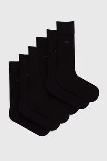 Skarpetki męskie - Calvin Klein skarpetki 6-pack męskie kolor czarny 701220505 - grafika 1