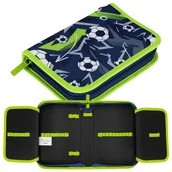 Piórniki - Piórnik 1zamek 2klapki bez wyposażenia Football Allover STARPAK - miniaturka - grafika 1