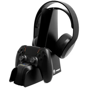 Stacja dokująca SnakeByte Dual Charge 5 & Headset Stand, PS5 (SB918636) Czarna - Kontrolery gier na PC - miniaturka - grafika 1