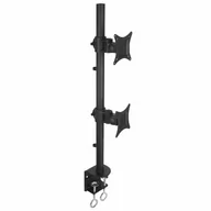 Akcesoria do monitorów - Techly Techly Podwójne ramię biurkowe do LED/LCD 13-27'' 2x10kg pionowe regulowane 020690 [6220399] - miniaturka - grafika 1