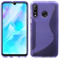 Etui i futerały do telefonów - cofi1453® Etui S-Line Bumper kompatybilne z HUAWEI P30 LITE Silikonowe etui odporne na wstrząsy Etui na telefon TPU Pokrowiec fioletowy - miniaturka - grafika 1