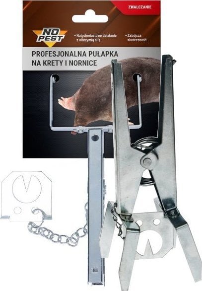 NO PEST Nożycowa Pułapka na Krety Profesjonalna Łapka Pułapka Urządzenie do Eliminowania Kretów Nornic Gryzoni