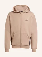 Kurtki damskie - Adidas Kurtka Treningowa d4t Full-Zip braun - adidas - miniaturka - grafika 1