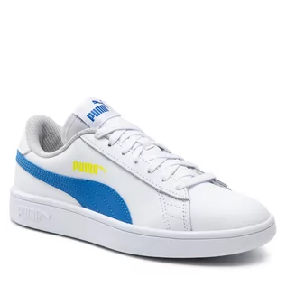 Buty dla dziewczynek - Sneakersy Puma - Smash V2 L Jr 365170 33 Puma White/Victoria Blue - grafika 1
