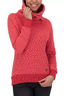 Swetry damskie - Alife and Kickin damska bluza fioletowa B bluza damska sweter ze stójką sweter XS-XXL, Cranberry Melange, M, Żurawina melanż - grafika 1
