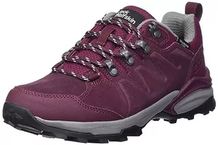 Jack Wolfskin Damskie buty trekkingowe Refugio Texapore Low W, Dark Maroon, 37 EU, Dark Maroon, 37 eu - Buty trekkingowe damskie - miniaturka - grafika 1