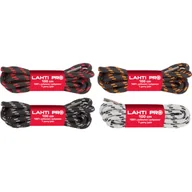Akcesoria obuwnicze - Sznurowadła okrągłe czarno-szare L904025P 150 cm LAHTI PRO - miniaturka - grafika 1