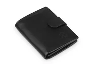 Portfele - Portfel Męski Skórzany Kaletnik Afekt Czarny Mat - miniaturka - grafika 1