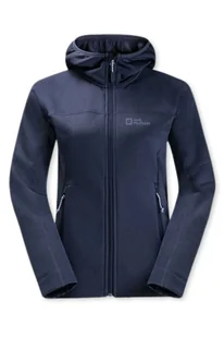 Bluza damska Jack Wolfskin Hirschberg z kapturem trekkingowa -S - Bluzy damskie - miniaturka - grafika 1