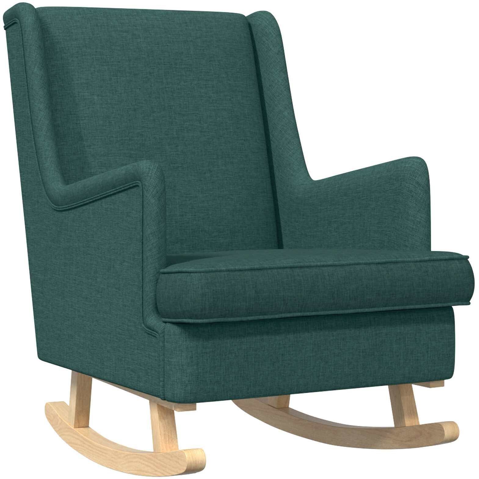 vidaXL vidaXL Fotel bujany Ciemna zieleń 62 x 80 x 85 cm tkanina