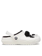 Buty dla dziewczynek - Crocs Klapki Classic Lined Iam Panda Bear Clog T 210395 Biały - miniaturka - grafika 1