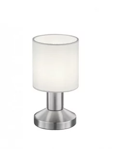 Trio Lampa stołowa Garda nikiel mat/biel 1x25W 595400101 595400101 - Lampy stojące - miniaturka - grafika 1