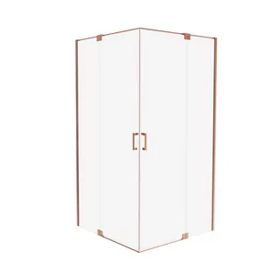 Kabina prysznicowa uchylna Swing miedź 80 x 100 Wellneo - Kabiny prysznicowe - miniaturka - grafika 1