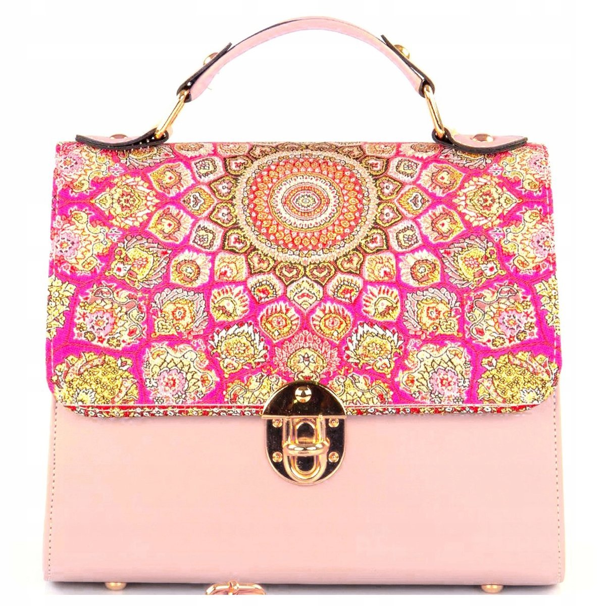 Torebka Damska Listonoszka Crossbody Wizytowa Elegancka Ekoskóra Orientalny