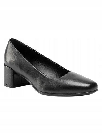 ECCO PÓŁBUTY DAMSKIE CZARNE SKÓRZANE KLASYCZNE ELEGANCKIE 40 J_A