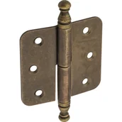 Zawiasy, okucia i inne akcesoria - Zawias meblowy nakładany ozdobny patyna LEWY - miniaturka - grafika 1