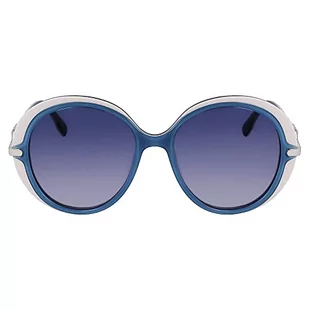 KARL LAGERFELD Damskie okulary przeciwsłoneczne Kl6084s, błękitne/białe, 70, błękitny/biały - Okulary przeciwsłoneczne - miniaturka - grafika 1