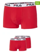 Majtki męskie - Fila Bokserki (2 pary) w kolorze czerwonym - miniaturka - grafika 1