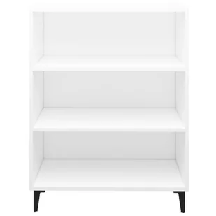 Lumarko Szafka, biała, 69,5x32,5x90 cm, materiał drewnopochodny - Szafki do salonu - miniaturka - grafika 4