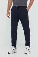 Spodnie męskie - Gant spodnie dresowe kolor granatowy melanżowe - miniaturka - grafika 1