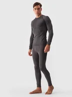 Spodnie narciarskie - Bielizna spodnie męska termoaktywna (DÓŁ) 4F 4FWAW24USEAM175-21M Szary - miniaturka - grafika 1