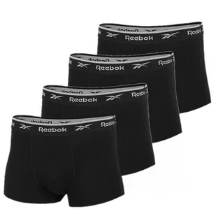 Bielizna męska Reebok C82711 TRUNK OVETT 4PK Czarna - Majtki męskie - miniaturka - grafika 1