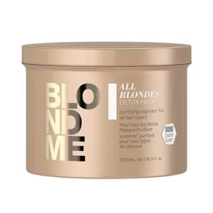 Schwarzkopf Professional Schwarzkopf Professional Blondme All Blondes Detox maseczka metaliczna-oczyszczająca do włosów blond i z balejażem 500 ml - Maski do włosów - miniaturka - grafika 1