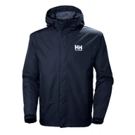 Kurtki i kamizelki sportowe męskie - Helly Hansen Seven J, kurtka przeciwdeszczowa, męska, ciemnoniebieska - miniaturka - grafika 1