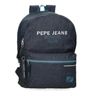 Plecaki szkolne i tornistry - Pepe Jeans Edmon Plecak szkolny Adaptacyjny na wózek Niebieski 31x44x17,5 cms Poliester 23,87L by Joumma Bags, niebieski, Plecak szkolny adaptacyjny do wózka - miniaturka - grafika 1
