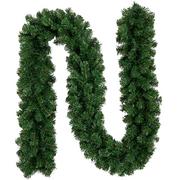 Ozdoby bożonarodzeniowe - Girlanda 280cm Choinkowa Zielona Sztuczna Łańcuch - miniaturka - grafika 1