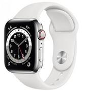 Smartwatch - Apple Watch Series 6 40/Silver Steel/White Sport LTE - miniaturka - grafika 1