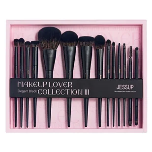 JESSUP SET Matte Black Versatile Brush pędzle do makijażu twarzy T336 14szt. - Pędzle do makijażu - miniaturka - grafika 1