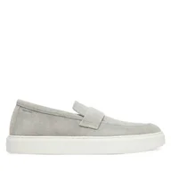 Półbuty męskie - Półbuty Calvin Klein Moccasin Sue Unlined HM0HM01819 Szary - miniaturka - grafika 1