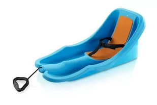 CorbySport Plastikowe sanki BABY RIDER - niebieskie - Sanki i ślizgacze - miniaturka - grafika 1