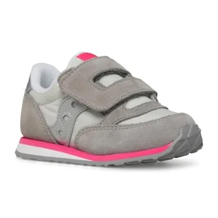 Saucony Originals Baby Jazz HL, Kapcie, Szary/Srebrny/Pink, 24 EU, Szary Srebrny Różowy, 24 EU - Kapcie damskie - miniaturka - grafika 1