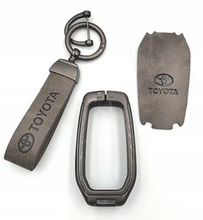 3w1 TOYOTA ETUI na kluczyk pilot + BRELOK skórzany Land Cruiser Corolla itd - Akcesoria motoryzacyjne - miniaturka - grafika 1