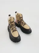 Buty dla dziewczynek - Reserved - Buty trekkingowe z ociepleniem - brązowy - miniaturka - grafika 1