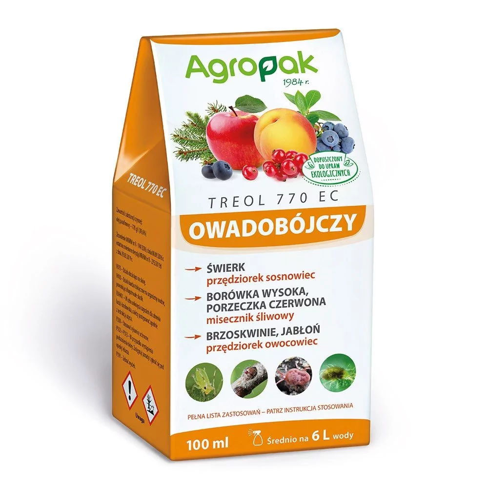 Treol 770 Ec Zwalcza Przędziorka 100 ml Agropak