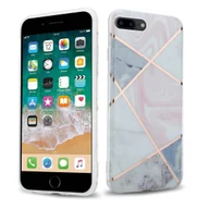 Etui i futerały do telefonów - Cadorabo Etui do Apple iPhone 8 PLUS / 7 PLUS / 7S PLUS Etui w kolorze różowego białego złota Marble No.9 Etui na telefon komórkowy wykonane z silikonu TPU z wzorem mozaiki Silikonowe etui Ultra Slim Back Cover Case Bumper - miniaturka - grafika 1