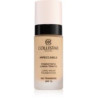 Podkłady do twarzy - Collistar Impeccabile Long Wear SPF15 podkład 1R Pink Ivory 30 ml - miniaturka - grafika 1