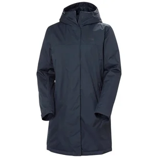 Damski płaszcz HELLY HANSEN W VANCOUVER FLEECE LINED JKT 54268_597 – Granatowy - Płaszcze damskie - miniaturka - grafika 1