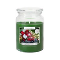 Świece - BISPOL Świeca w szkle SND99-348 ZIMOWE DRZEWKO, 500 g - miniaturka - grafika 1
