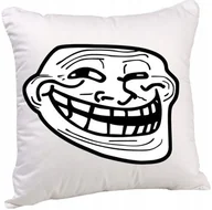 Moda i Uroda OUTLET - TROLL FACE PODUSZKA ŚMIESZNA PREZENT 3152 40x40 CM - miniaturka - grafika 1