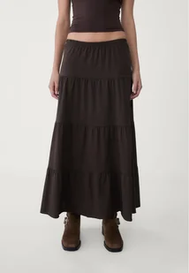 Stradivarius Długa spódnica z dzianiny o luźnym kroju Brązowy XL - Spódnice Stradivarius Długa spódnica z dzianiny o luźnym kroju Brązowy XL - Spódnice - miniaturka - grafika 1