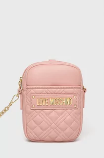 Torebki damskie - Love Moschino torebka kolor różowy - grafika 1