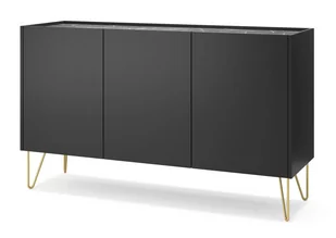 Komoda Harmony K144 Grafit Mat / Marmur Black Royal - Inne meble do salonu - miniaturka - grafika 1