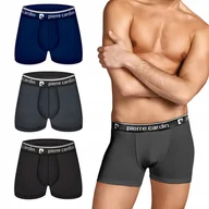 Majtki męskie - BOKSERKI MĘSKIE 3-PAK PIERRE CARDIN PCU77 - XXL - miniaturka - grafika 1