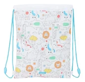 Plecaki - Safta PREESCOLAR ZOO Plecak z płaskim workiem, plecak dla dzieci w różnym wieku, wygodny i wszechstronny, jakość i wytrzymałość, 26 x 34 cm, beż, M, Casual - miniaturka - grafika 1