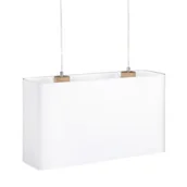 Lampy sufitowe - Britop LAMPA wisząca CADRE 872010274 abażurowa OPRAWA skandynawski ZWIS prostokątny biały dąb - miniaturka - grafika 1